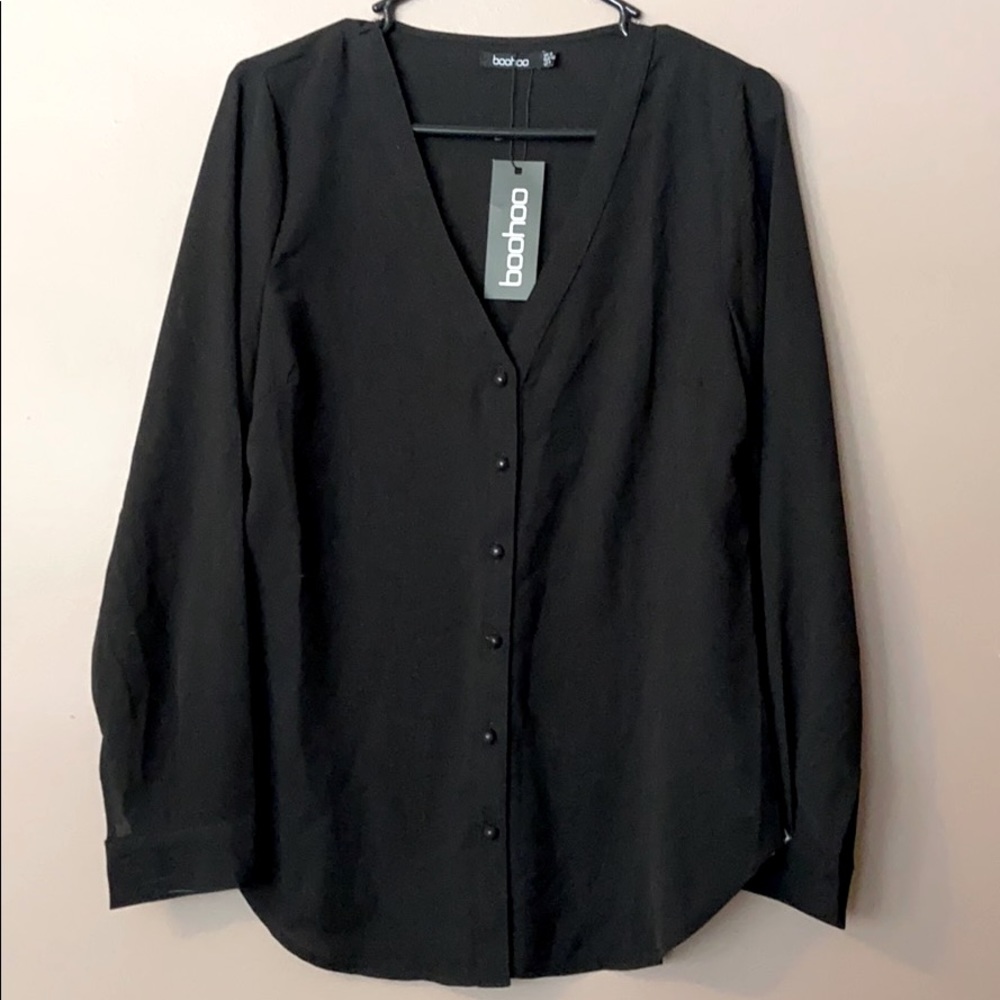 Basic black blouse